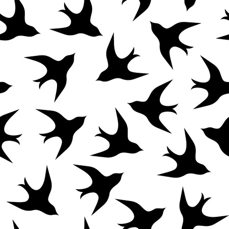 Birds seamless pattern vector illustration.のイラスト素材