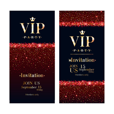 VIP invitation card premium design template.のイラスト素材