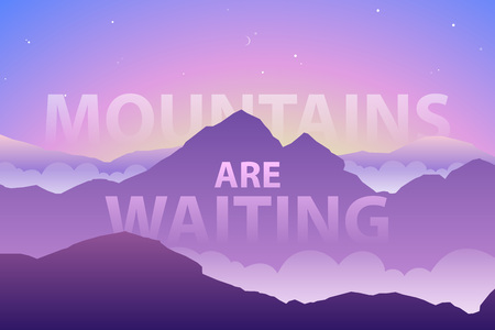 Mountains landscape. Colorful terrains background.のイラスト素材
