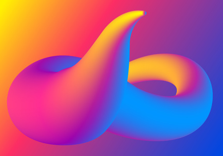 Abstract liquid color flow background. Wavy structure. Technology or science concept design.のイラスト素材