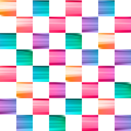 Vector paint daubs checkered pattern.のイラスト素材