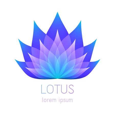Beautiful lotus flower symbol.のイラスト素材