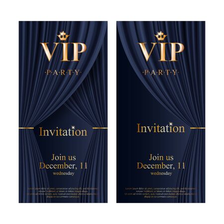VIP invitation card premium design template.のイラスト素材