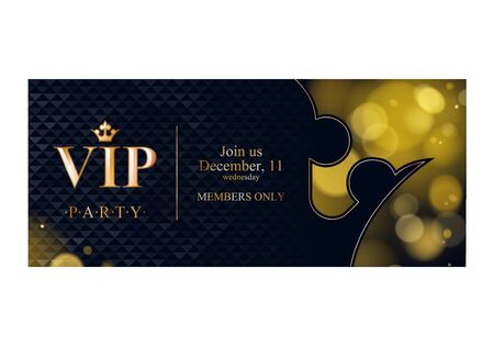 VIP invitation card premium design template.のイラスト素材