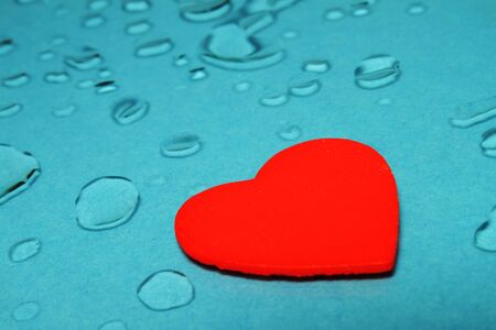 Decorative heart and dropsの写真素材