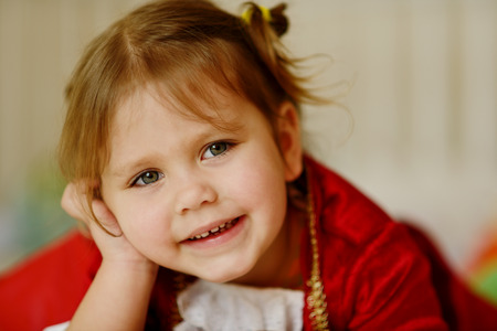 portrait of the happy girlの写真素材