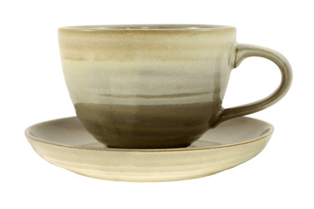 Tea cup with saucerの写真素材