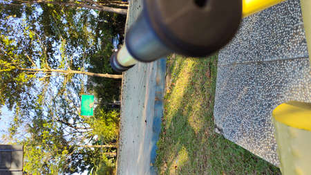 outdoor basketball court in a public park