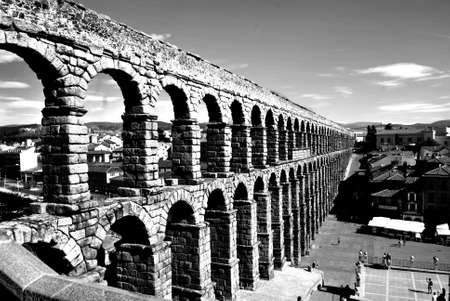 Aqueduct of Segoviaの写真素材