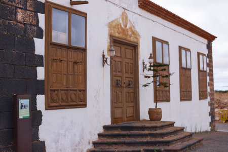 Old colonial house in the town of La Palma, Canary Islands, Spainの写真素材