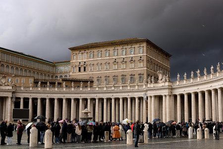 St. Peter's Square, Vatican City, Rome, Italy.の写真素材