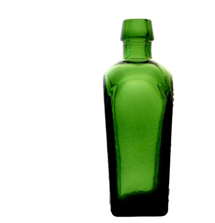 Old Green Glass Bottleの写真素材