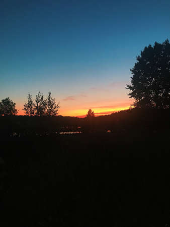 Orange Sunset.の写真素材