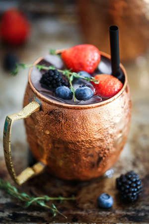 Summer berries moscow muleの写真素材
