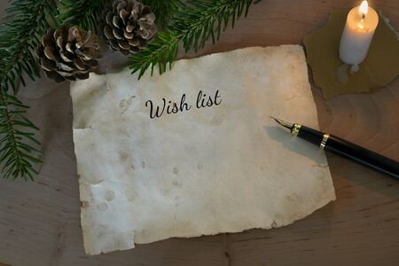 Wish listの写真素材
