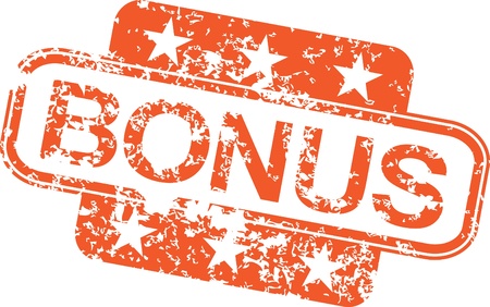 Vintage vector bonus rubber stampのイラスト素材