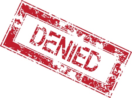 Vintage vector denied rubber stampのイラスト素材