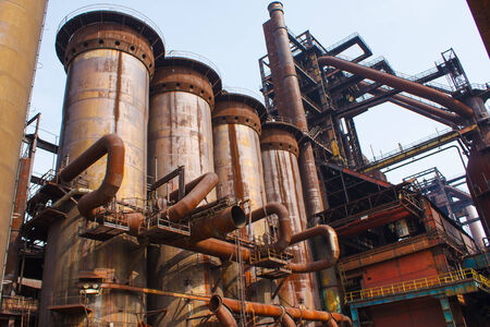 Old rusty steel factory in Czech republic