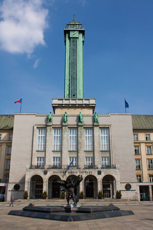 New cityhall of city Ostrava in Czech republicのeditorial素材