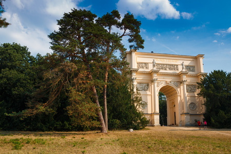 DianaÂ´s Temple known as Rendez-Vous near Valtice in the Czech Republicのeditorial素材