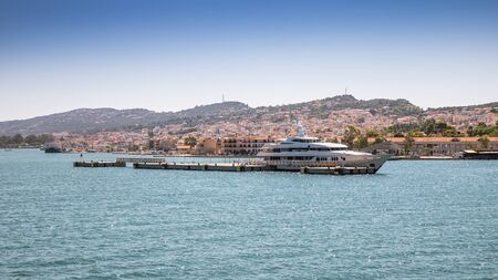 Argostoli is a capital city of Kefalonia islandの写真素材