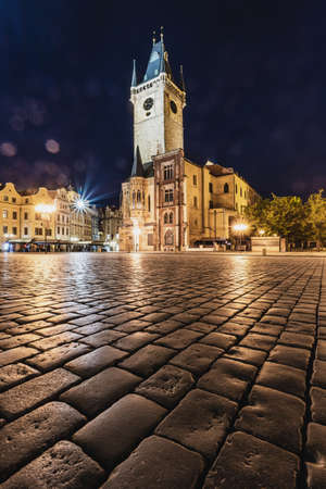 PRAGUE, CZECH REPUBLIC - MAY, 02,2020: Empty streets of Prague city centre during lockdown of Czech Republic causedのeditorial素材