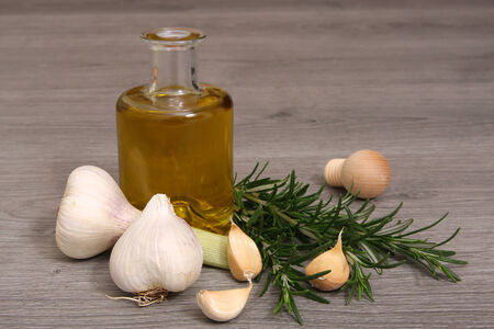 Olives with Garlicの写真素材