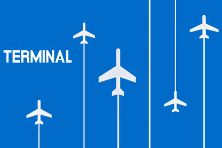 Airport terminal signの写真素材