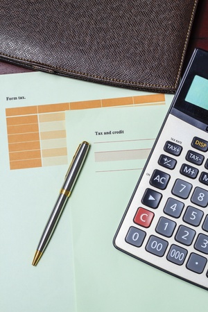 Get ready for tax calculations.の写真素材