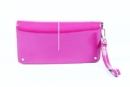 Luxury women bag isolated over whiteの写真素材