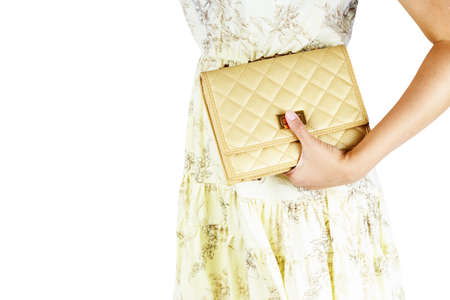 woman with Luxury bags.の写真素材