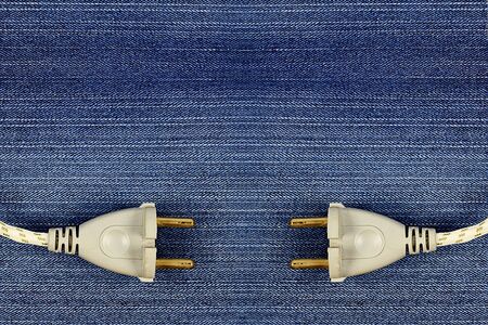 Plug on jeans  