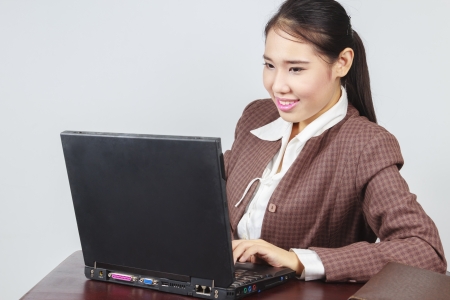 Young business woman working at officeの写真素材
