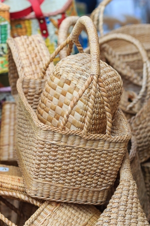 Wicker basketsの写真素材