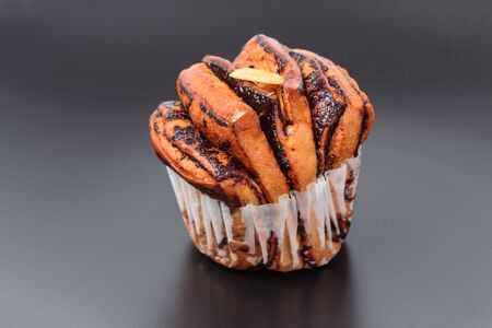 closeup bakery foodstuffs on  plate.の写真素材