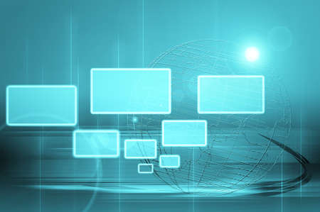 Abstract  world and technology backgroundの写真素材