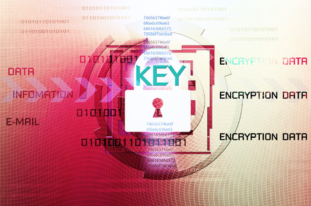 Background of security concept. Encryption information and data.の写真素材