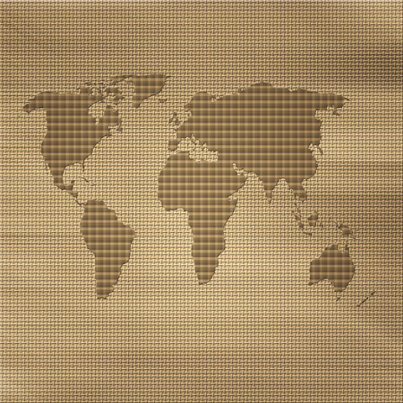 Abstract  world on steel background. Concept of technology backgroundの写真素材