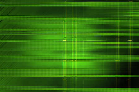 High Technology background concept. Digitally generated image of green light and stripes moving fast over black background
の写真素材