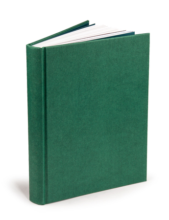 green hardcover book with clipping pathの写真素材