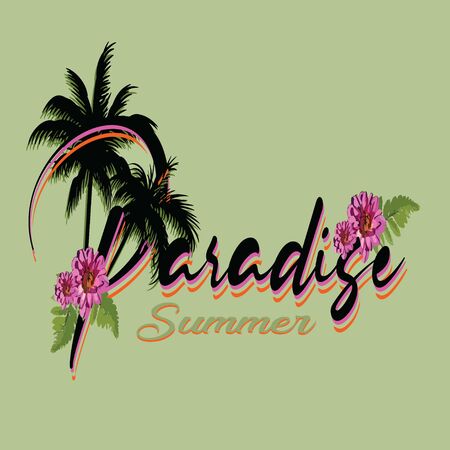 Trendy fashion T-shirt print for textile