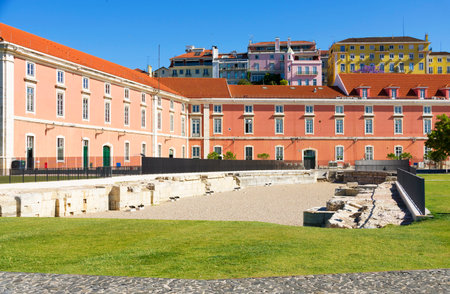 Architectural detail in Lisbon, Portugal, Europeのeditorial素材