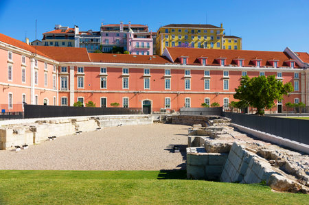 Architectural detail in Lisbon, Portugal, Europeのeditorial素材