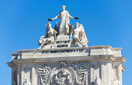 Architectural detail in Lisbon, Portugal, Europeのeditorial素材