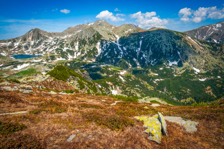 Spring landscape in Retezat Mountains, Romania, Europeの写真素材