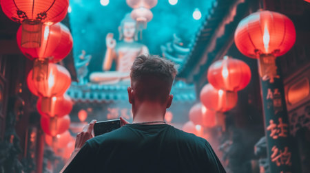 Urban Photographer Capturing City Life, Streets and Architectureの素材