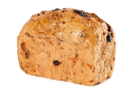 Loaf of bread on a white backgroundの写真素材