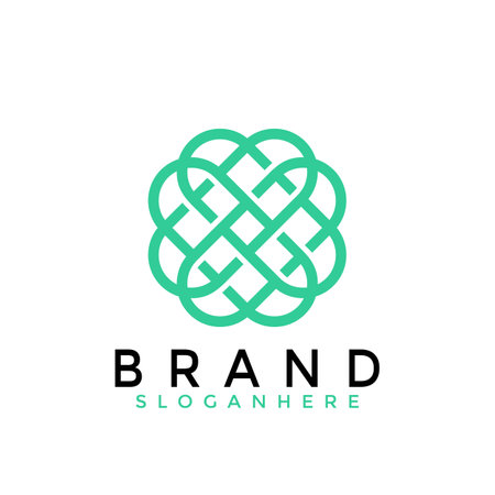 Minimalist Love Fashion Modern Icon Design Vector Illustrationのイラスト素材