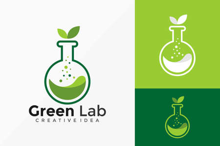 Nature Green Lab Creative Vector Design.のイラスト素材