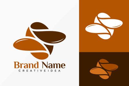 Coffee Shop Creative Logo Vector Design. Abstract emblem, designs concept, logos, logotype element for template.のイラスト素材